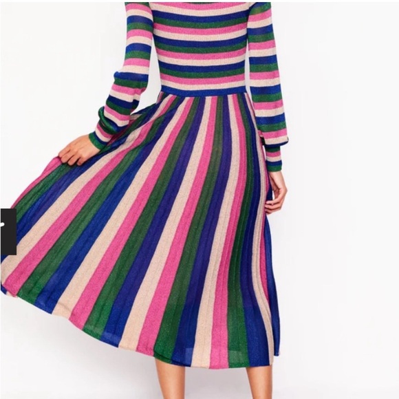 Boden Maxi Gown Striped Long Sleeve - Picture 6 of 10